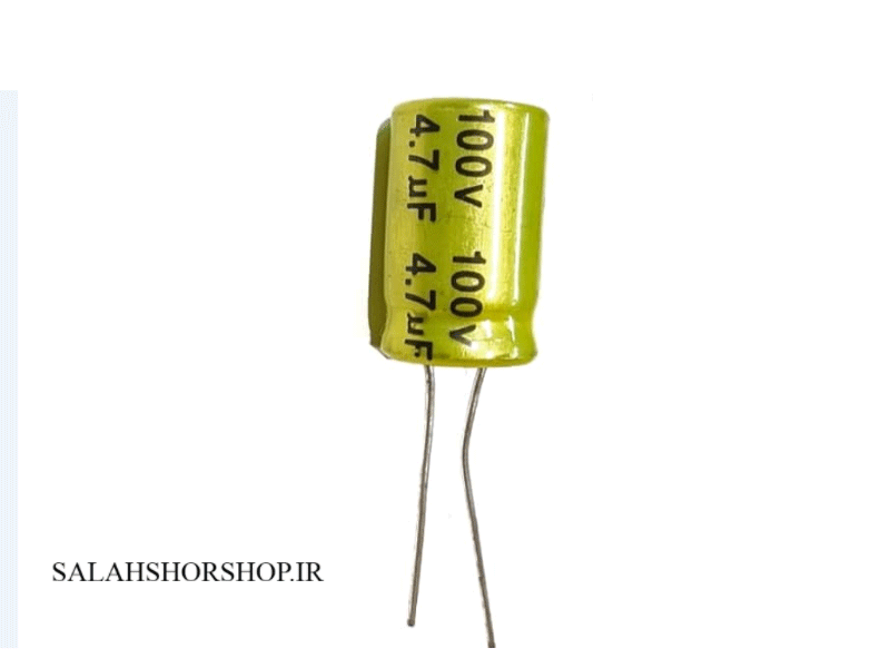 خازن بی پلار 100V-4.7uf